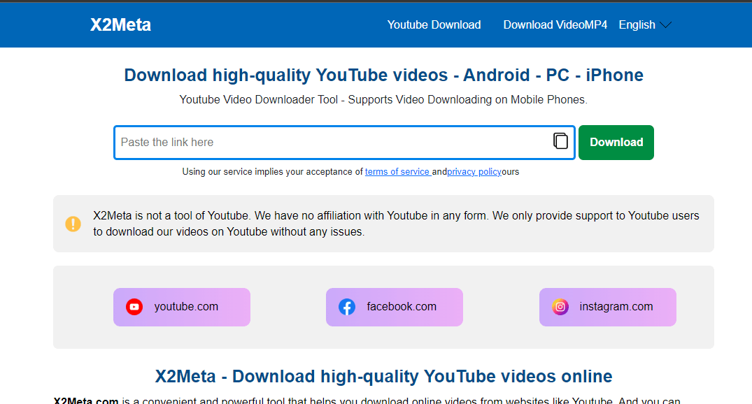 X2Meta-download-video